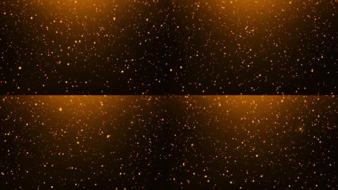 闪闪发光的粒子运动背景闪闪发光的金色粒子。