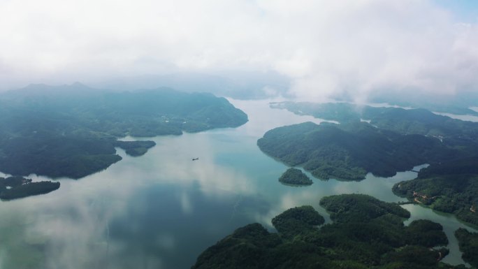 水库湖泊航拍