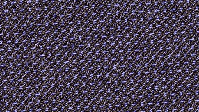 面料合成由黑色和蓝色线移动横向，近距离宏观，俯视图，统一的纹理背景