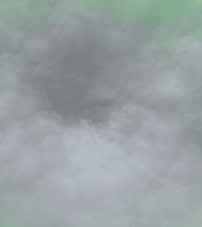 飞行穿过云在绿色屏幕垂直视频
