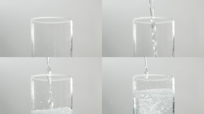 透明玻璃水杯接水