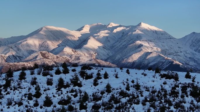 乐都 南山 乐都八景 南山大通道 雪山