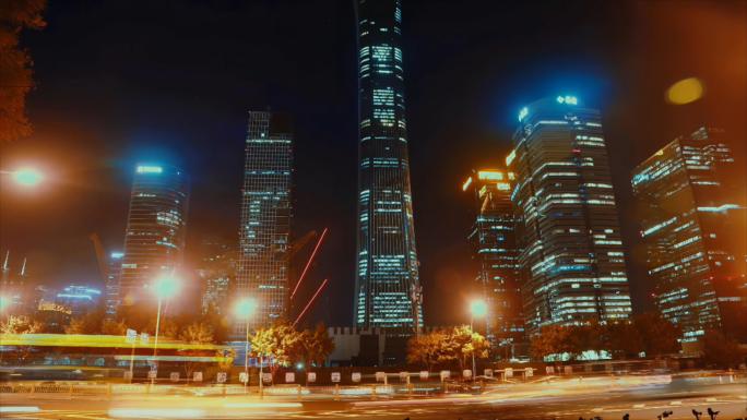中国尊中央电视台延时逐格延时城市夜景