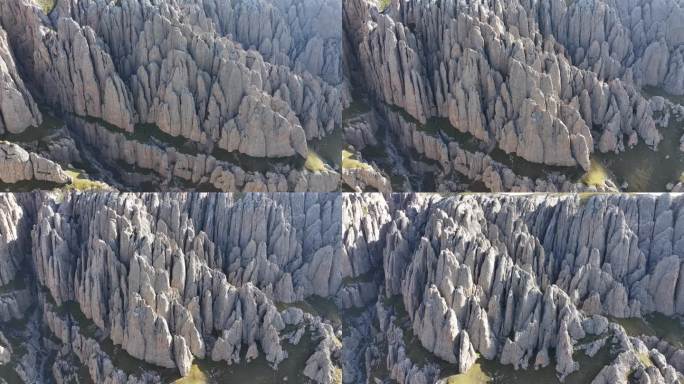 航拍 青海 天峻 石林 奇景