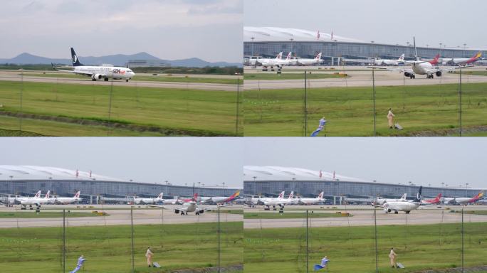 山航737降落南京机场