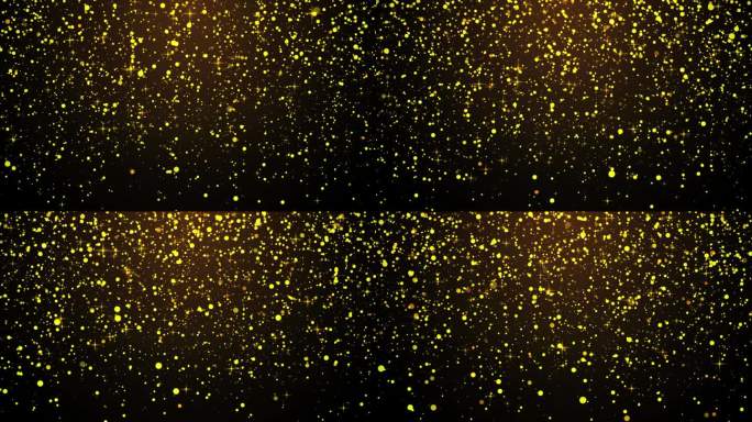 摘要闪闪发光的金色紫色粒子背景闪烁粒子与散景效果。