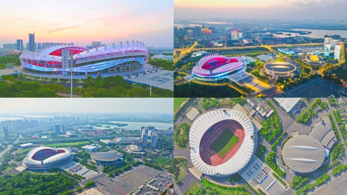武汉体育中心航拍 19组镜头