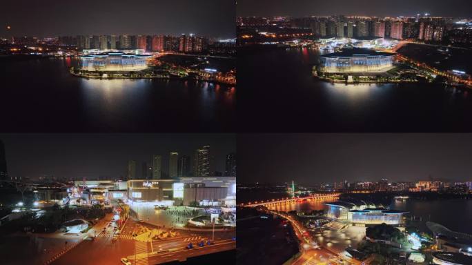 无锡 大剧院 万象城 夜景 4k