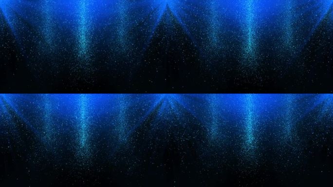 蓝色数码科技丛纹背景粒子，海浪。优雅深邃的抽象舞台。