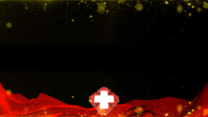 红十字红色遮罩祝福边框_3