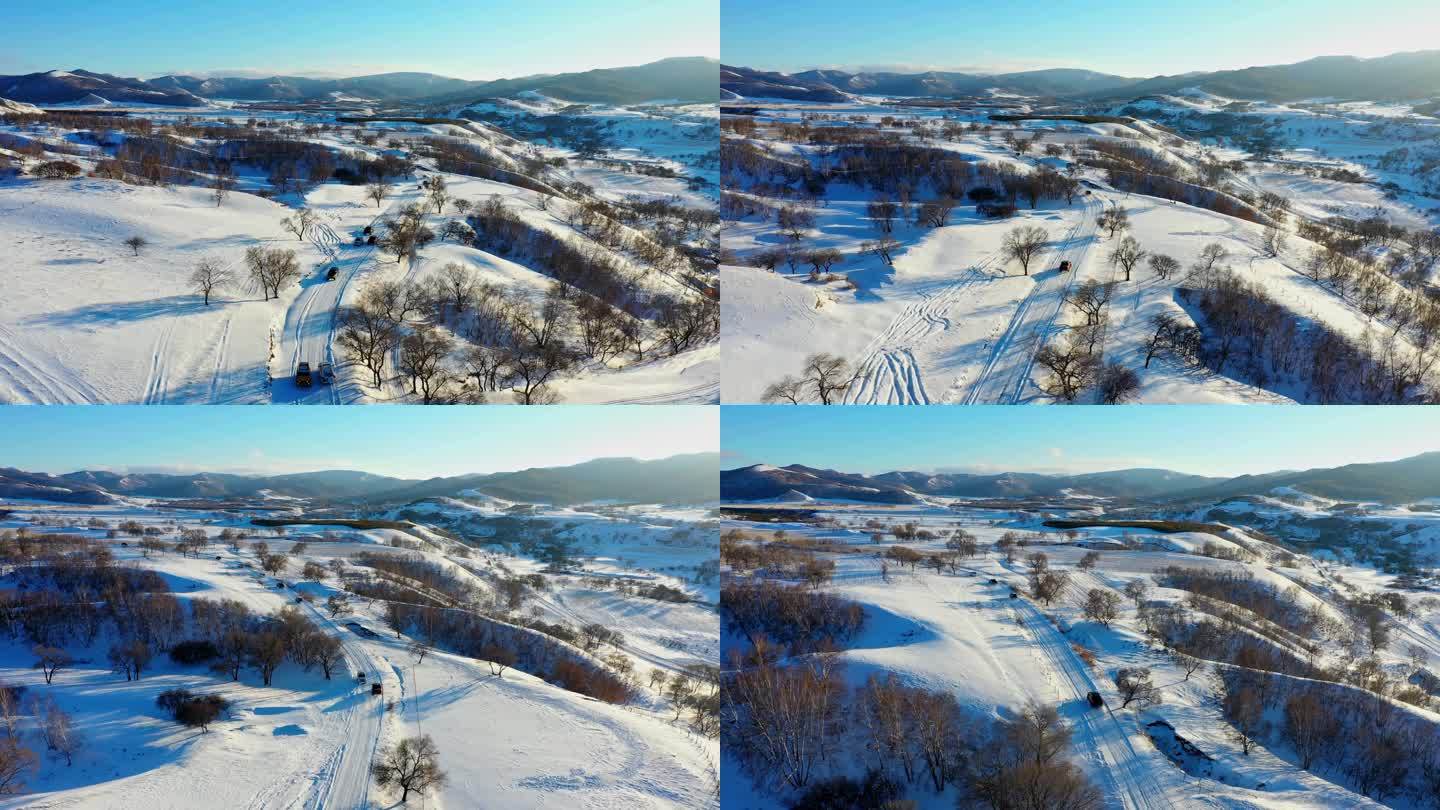 冬季坝上雪景