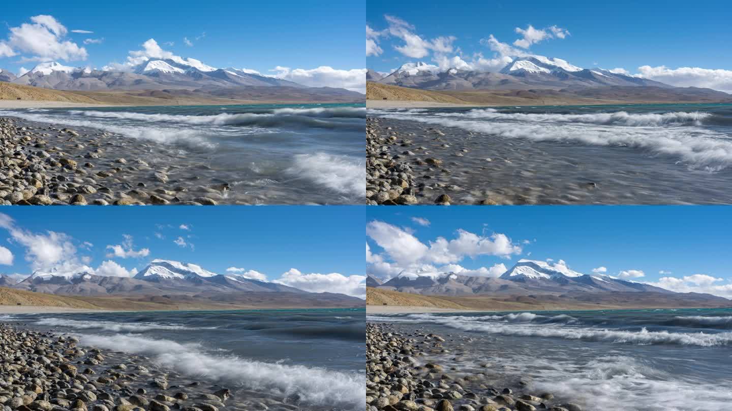西藏阿里圣湖玛旁雍错纳木那尼峰延时