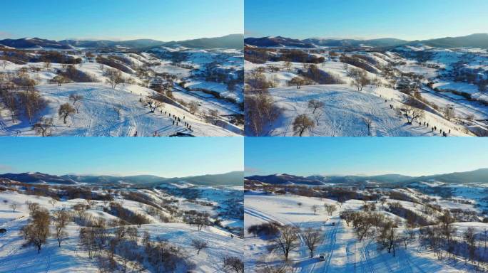 冬季坝上雪景