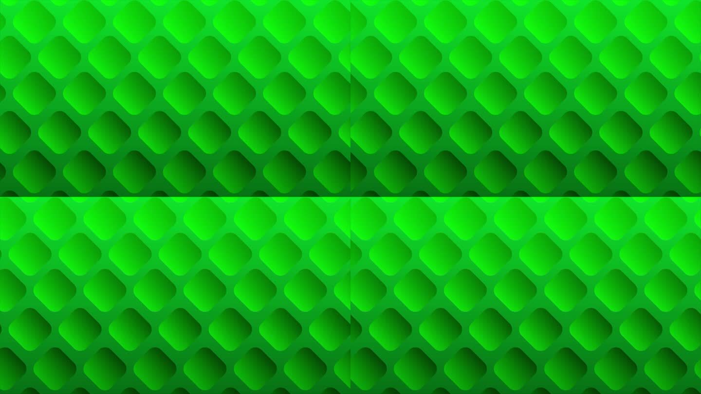 双色调绿色和黑色几何正方形形状最小的背景