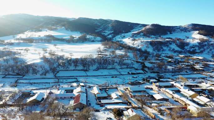 冬季坝上雪景