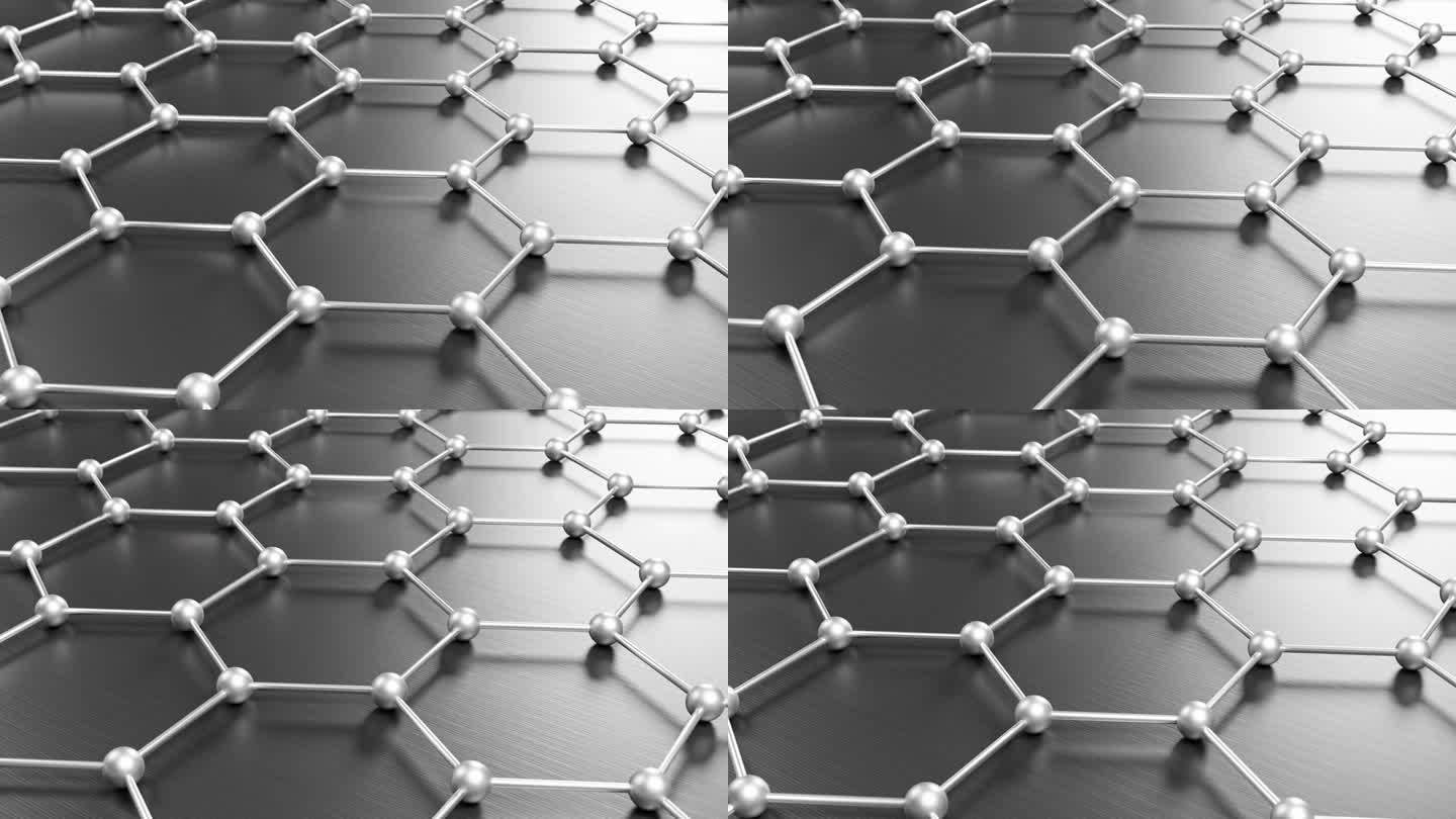 特写石墨烯金属分子网格