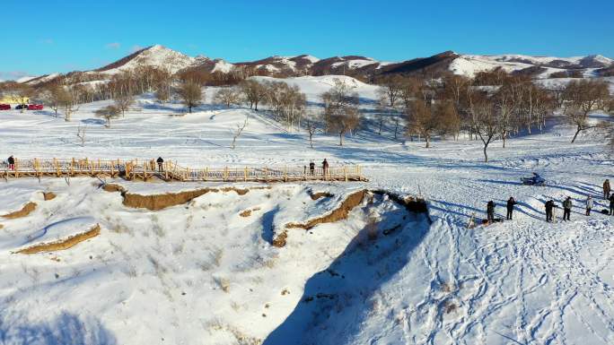 冬季坝上雪景