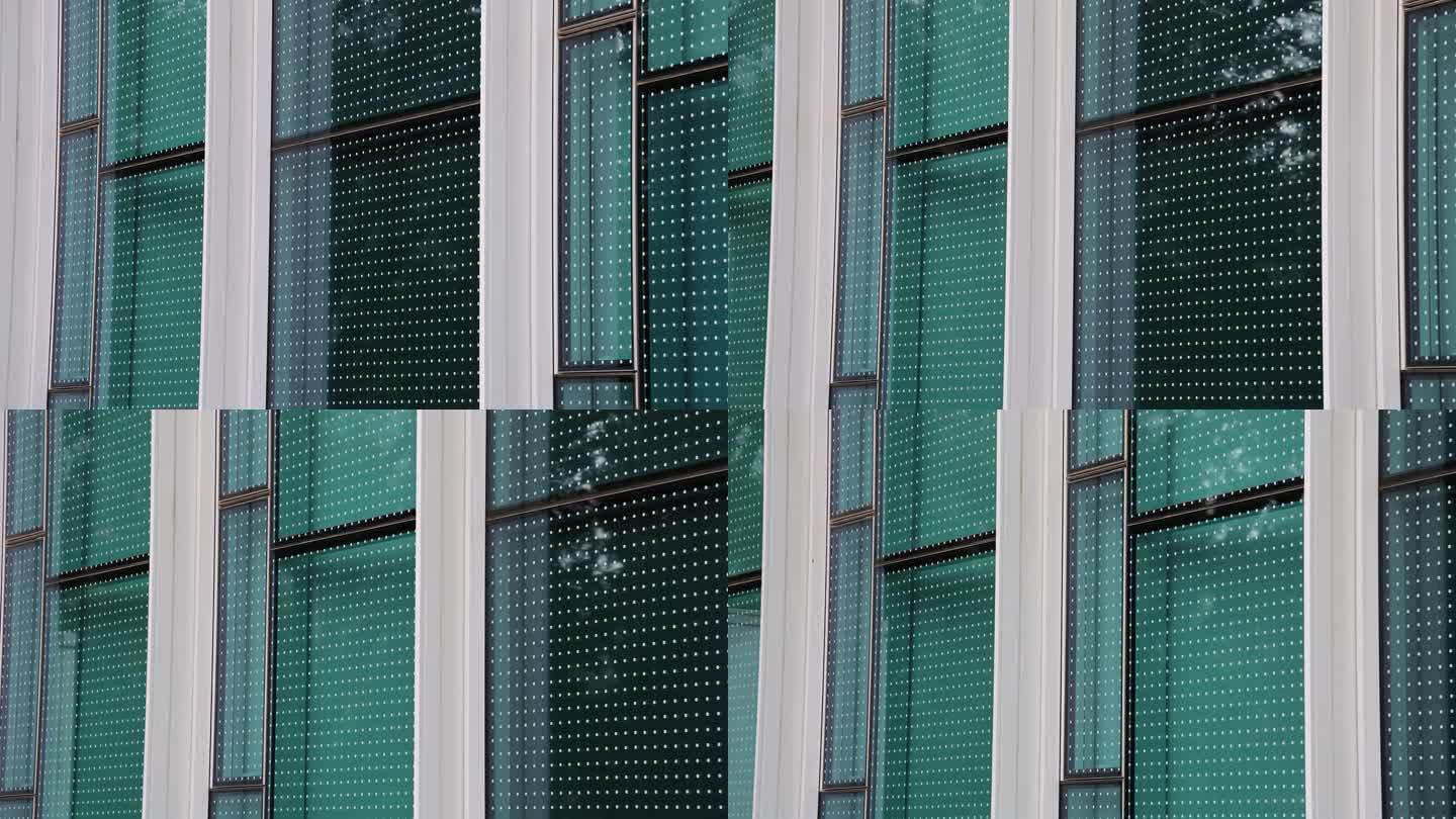 腾讯滨海大厦“防鸟撞改造点”波点贴纸