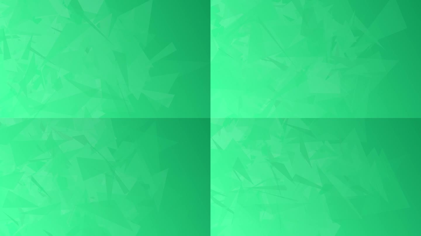 抽象几何水晶钻石绿松石动画背景。简单，优雅，豪华背景的企业或商业视频