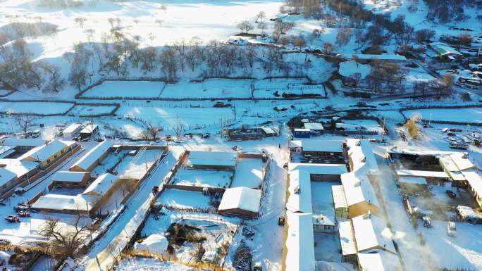 冬季坝上雪景