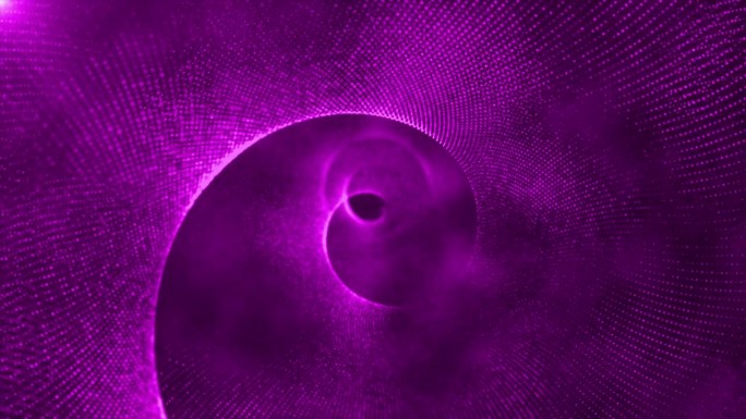 旋转螺旋漩涡粒子创建一个阶梯状的外观，散焦发光尘埃隧道，美丽闪亮优雅充满活力的抽象背景，无线电波，宇