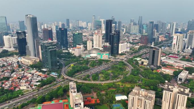 印尼首都雅加达鸟瞰图