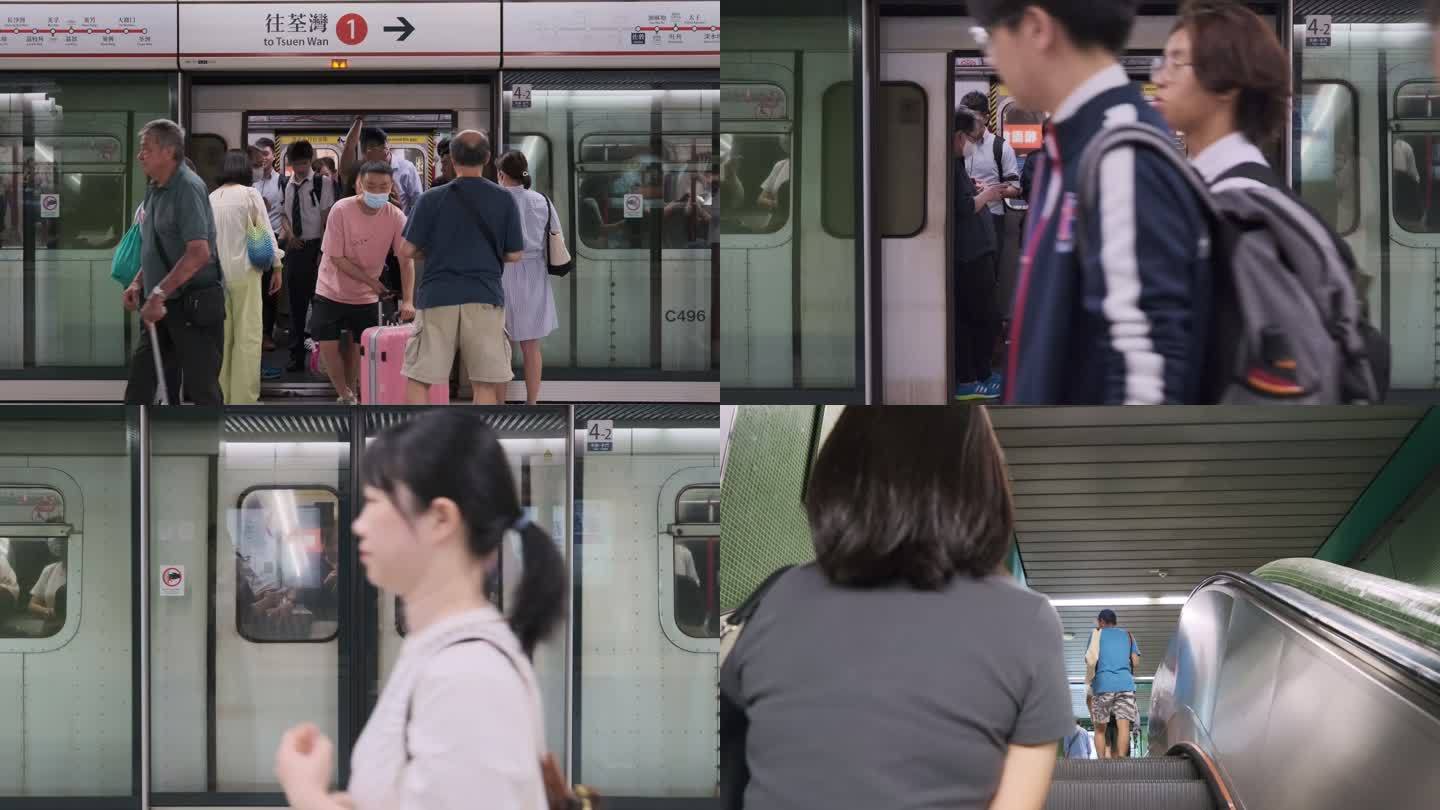 4K60P 香港 地铁 交通工具 月台