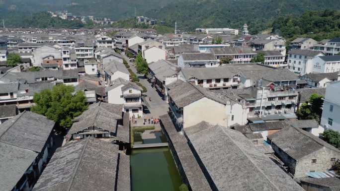 温州楠溪江丽水街航拍东宗祠