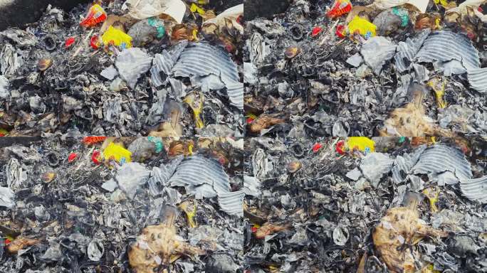 将垃圾或垃圾烧成灰烬并污染环境的观点