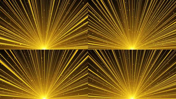 4K金粒子光点闪烁颁奖晚会舞台背景。聚会，派对
