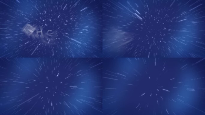 科技宇宙星空粒子穿梭LOGO展示片头模板