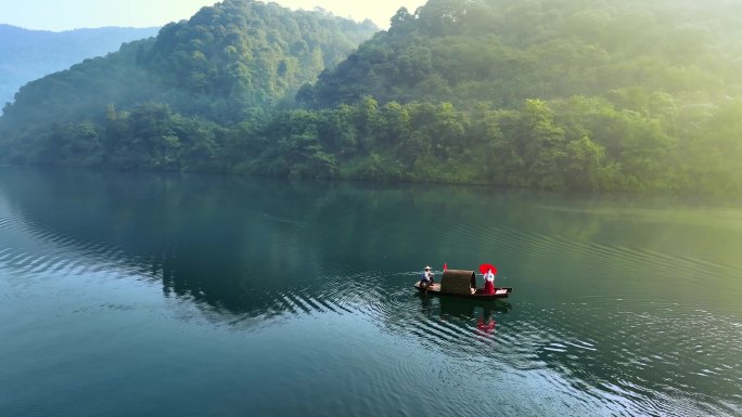【4K合集】航拍郴州东江湖山水自然