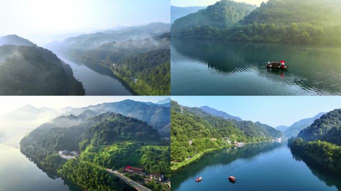 【4K合集】航拍郴州东江湖山水自然