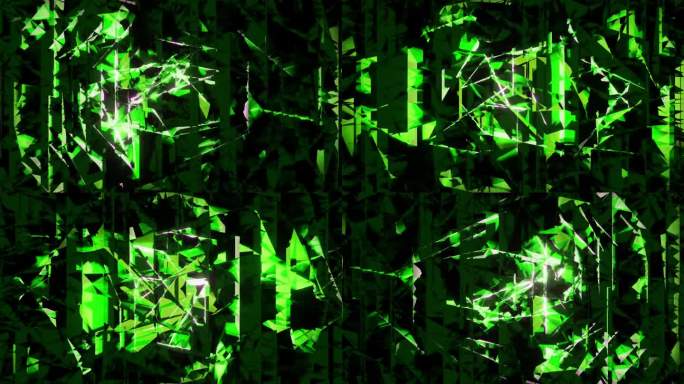 能量抽象火焰绿色循环叠加背景3d渲染。舞蹈火形成在波流无缝循环，vj循环能量迪斯科波和模拟地狱夜总会