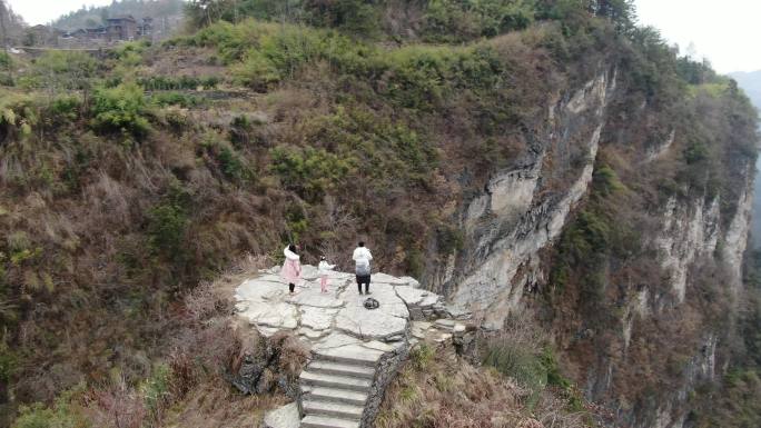 德夯大峡谷无人机航拍矮寨奇观旅游区天问台