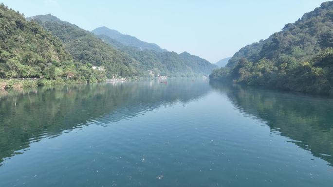 湖南郴州东江湖 小东江山水航拍 绿水青山