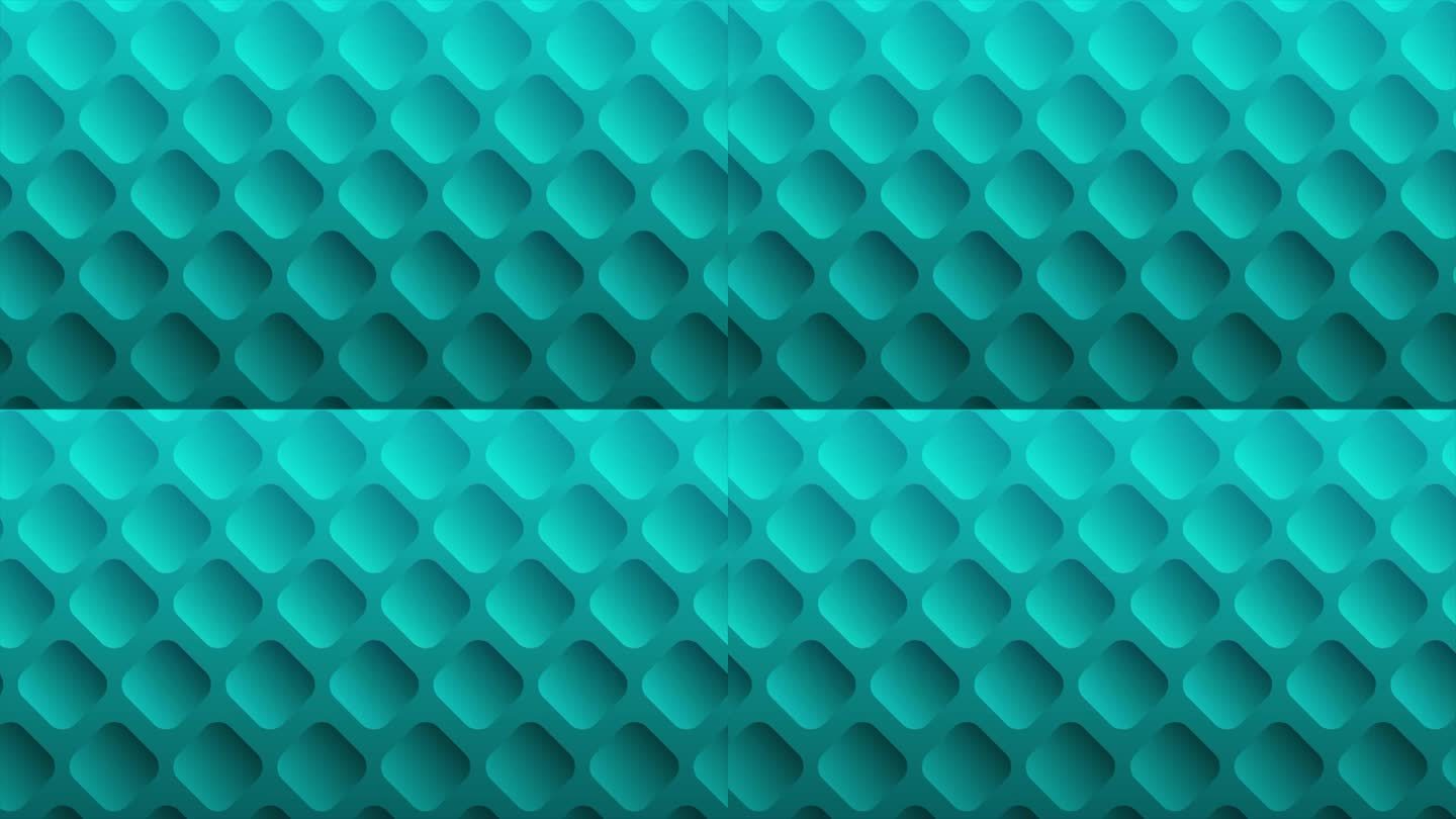 双色调青色和黑色几何正方形形状最小的背景