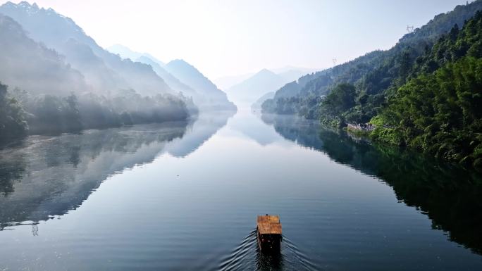 湖南郴州东江湖 小东江山水航拍 绿水青山