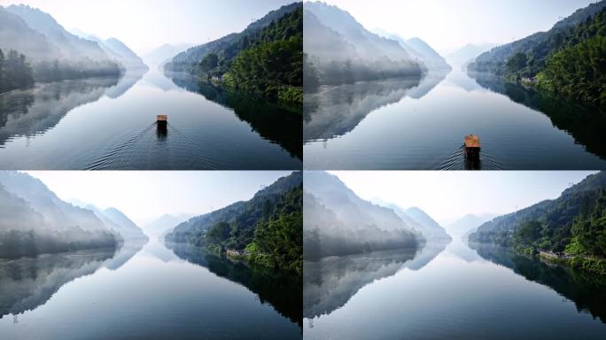 湖南郴州东江湖 小东江山水航拍 绿水青山