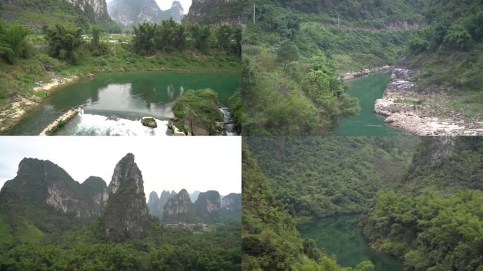 河池山水龙江第一湾姆六甲女神峰