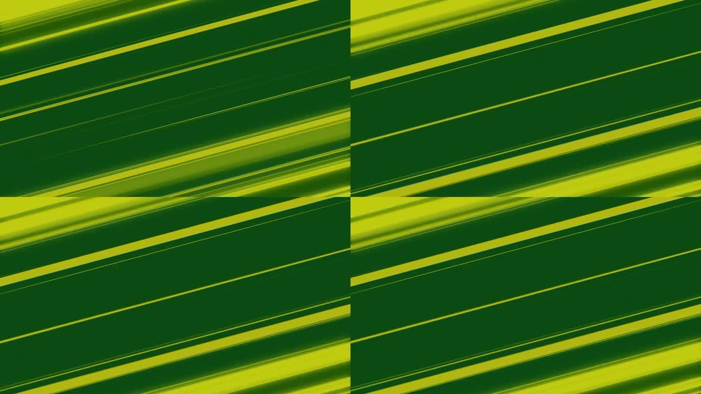 动画速动线，卡通图形与绿色和黄色的速动线条纹
