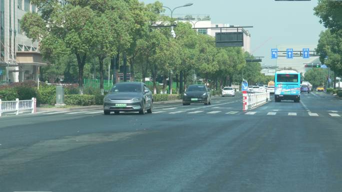 城市车流行人实拍