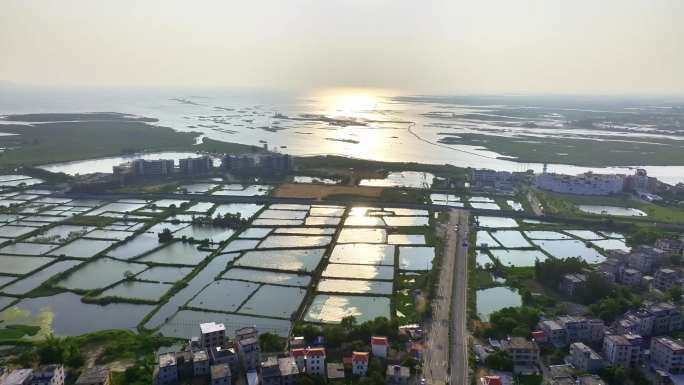 航拍海丝首港景区及周边风光