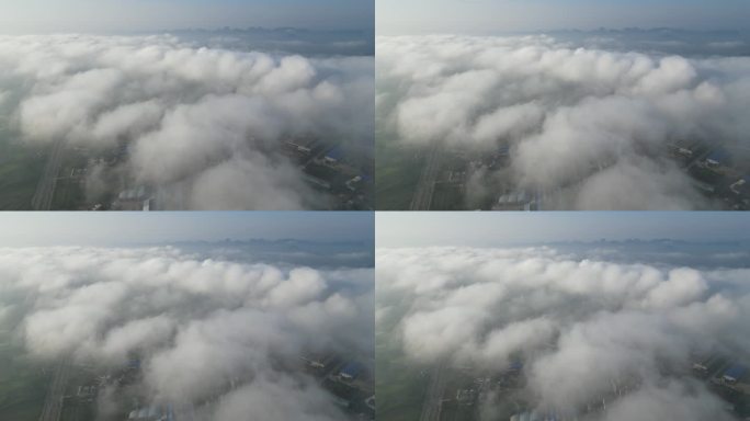 航拍云雾风景