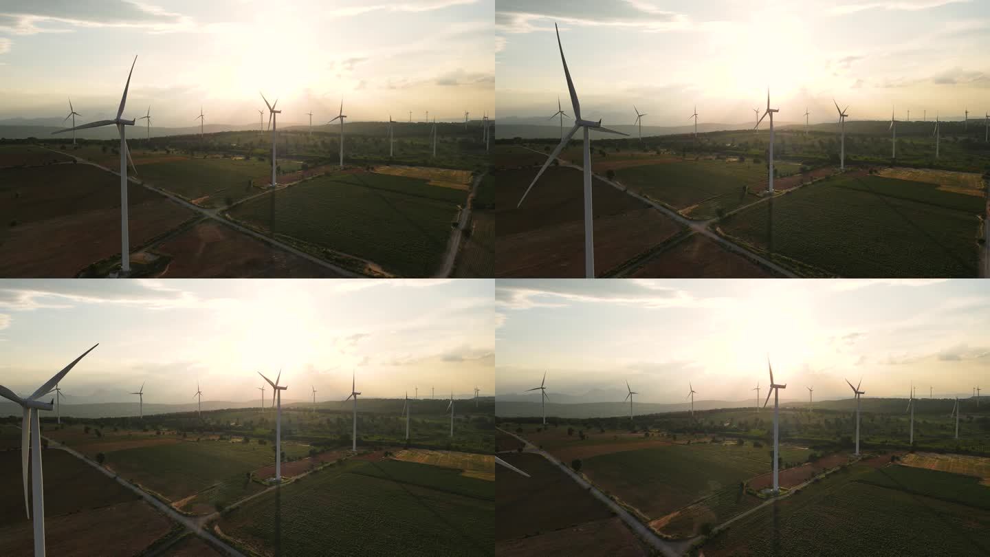 风能，日落时的可持续能源