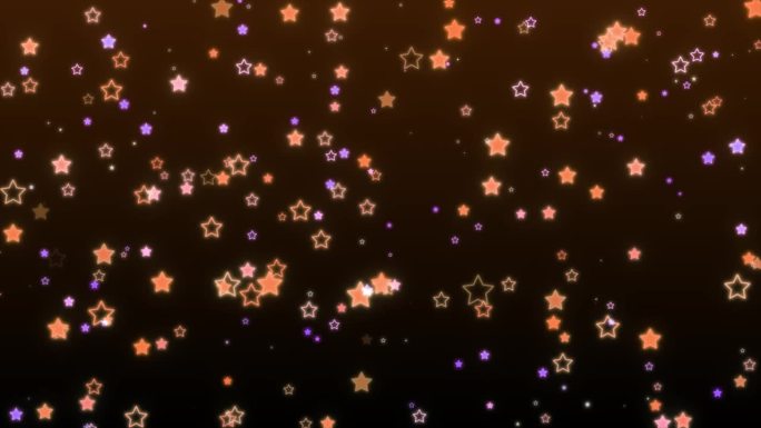 抽象闪闪发光的星星粒子运动背景，可循环4K。