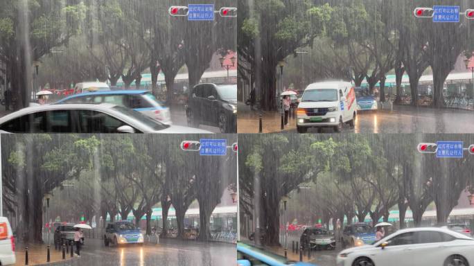 深圳车公庙区域下大雨