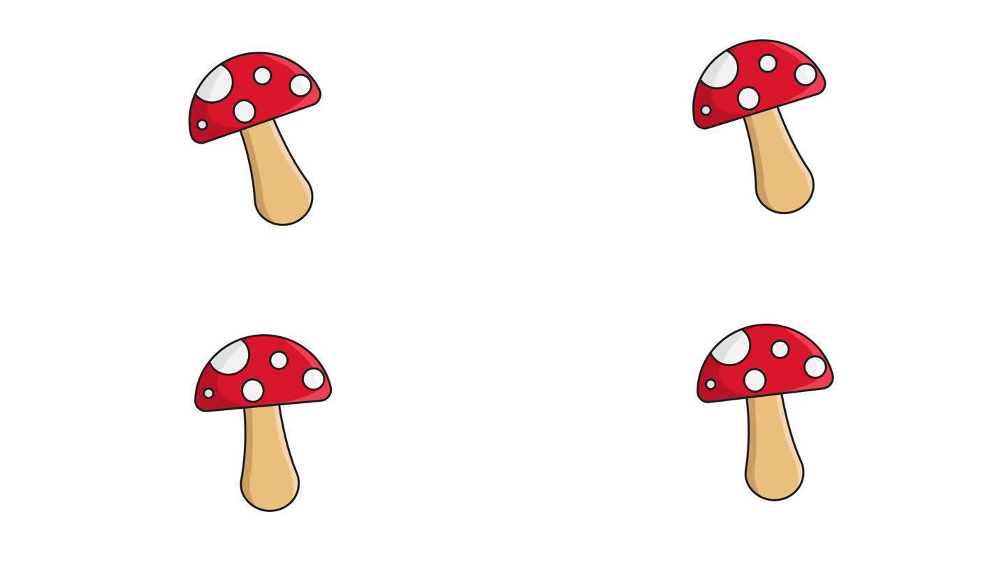 移动蘑菇的动画视频