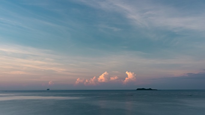 海面朝霞延时