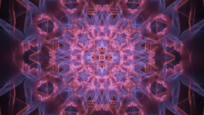 催眠的曼陀罗图案，神秘复杂流动的几何分形抽象狂喜，无尽循环的精神觉醒能量流，视觉节拍幻想漩涡。